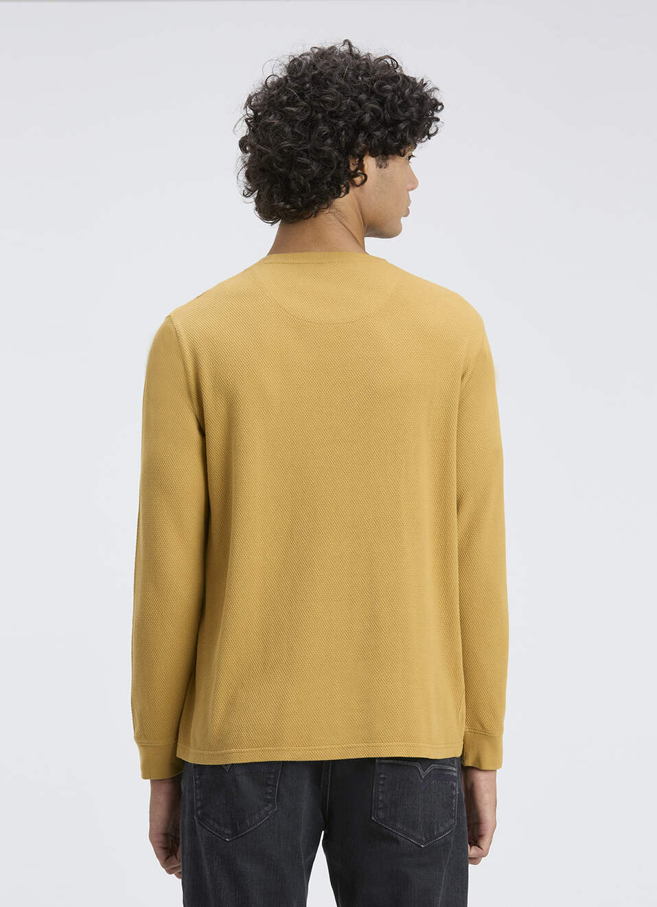 Men Brown Textured Full Sleeve T-shirt, , large image number 2