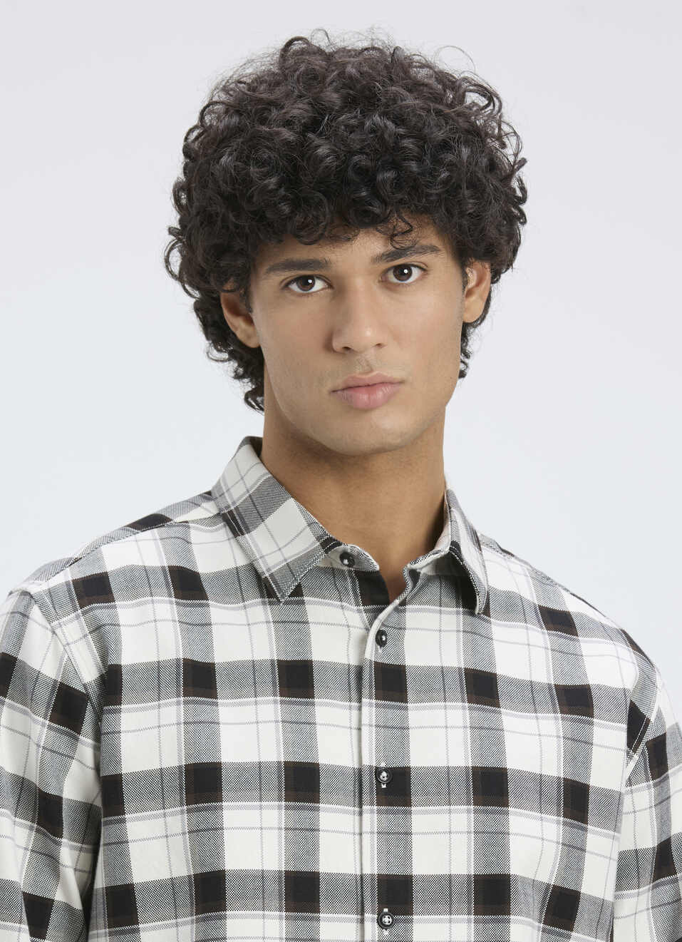 Men Black Oxford Check Full Sleeve Shirt, , large image number 4