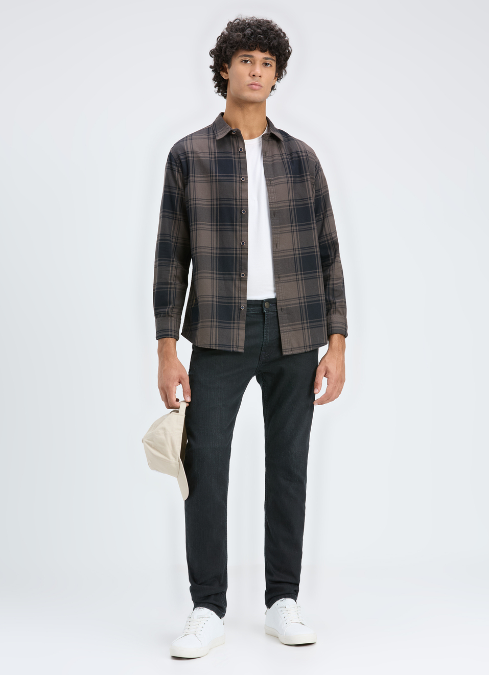 Men Black Blotch Check Full Sleeve Shirt, , large image number 5