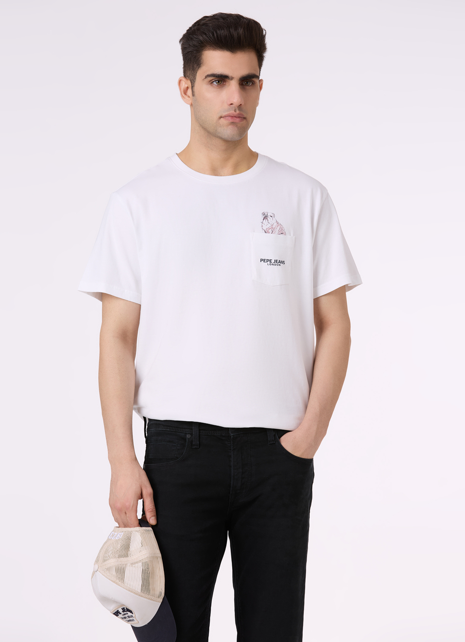 Men White Graphic Print Relaxed Fit Short Sleeve T-shirt, , large image number 0