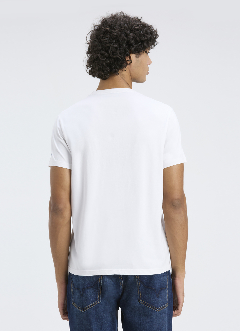 Men White Graphic Print Short Sleeve  T-shirt, , large image number 2