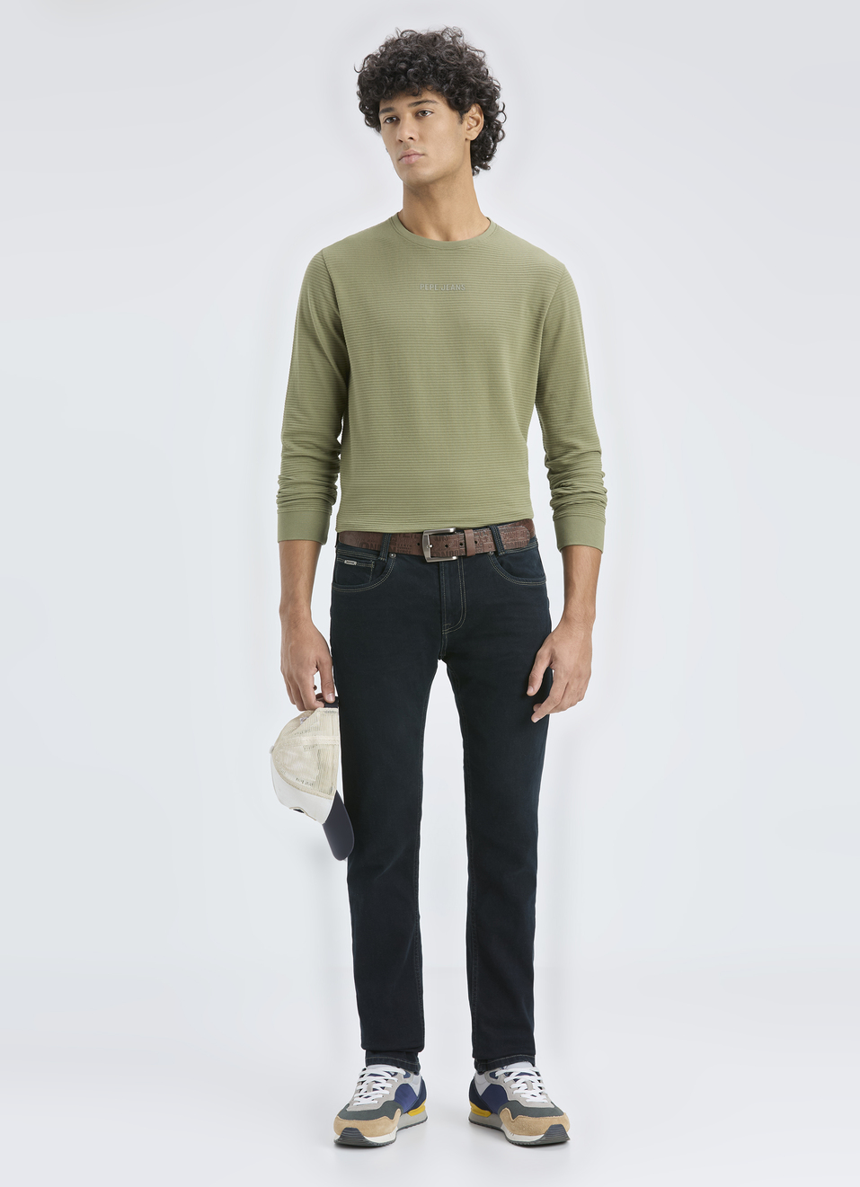 Men Green Crew Neck Full Sleeve T-shirt, , large image number 5