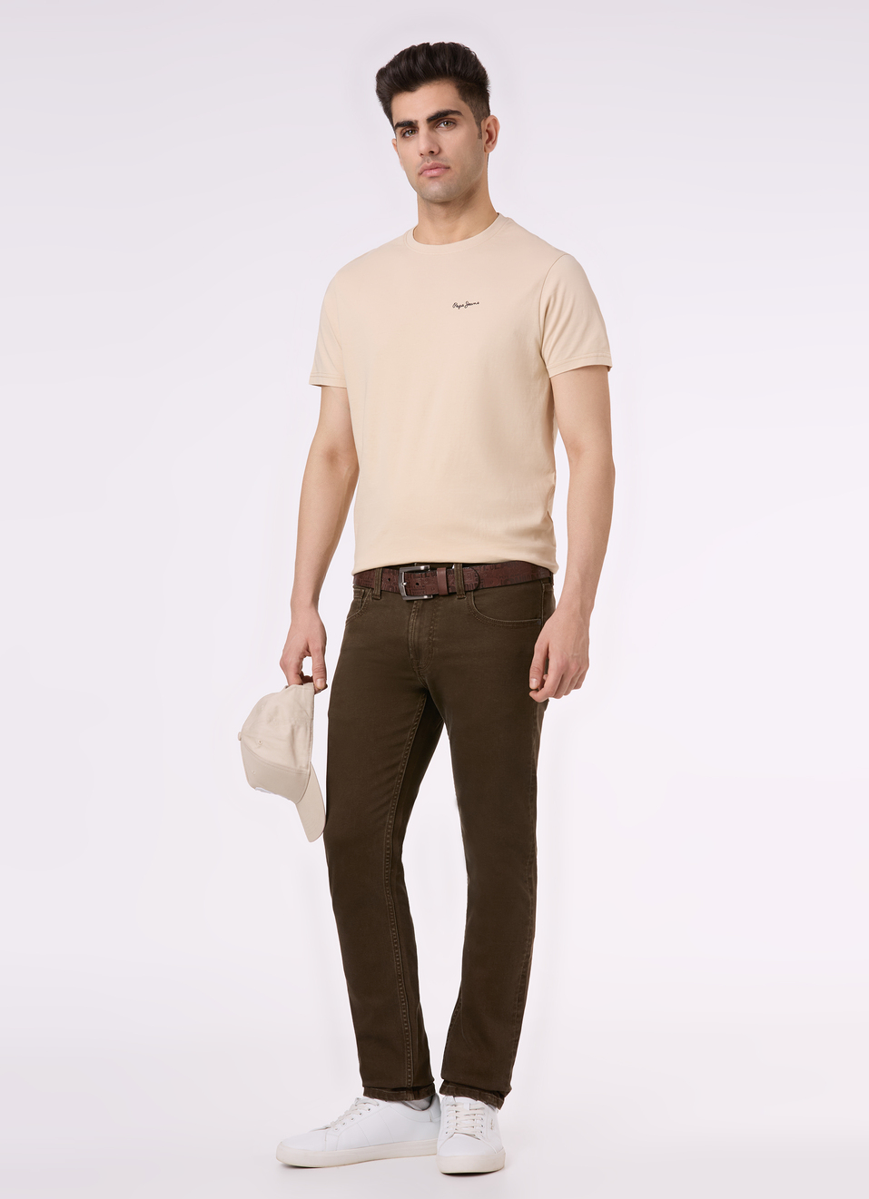 Men Ivory Back Graphic Print Short Sleeve T-shirt, , large image number 5