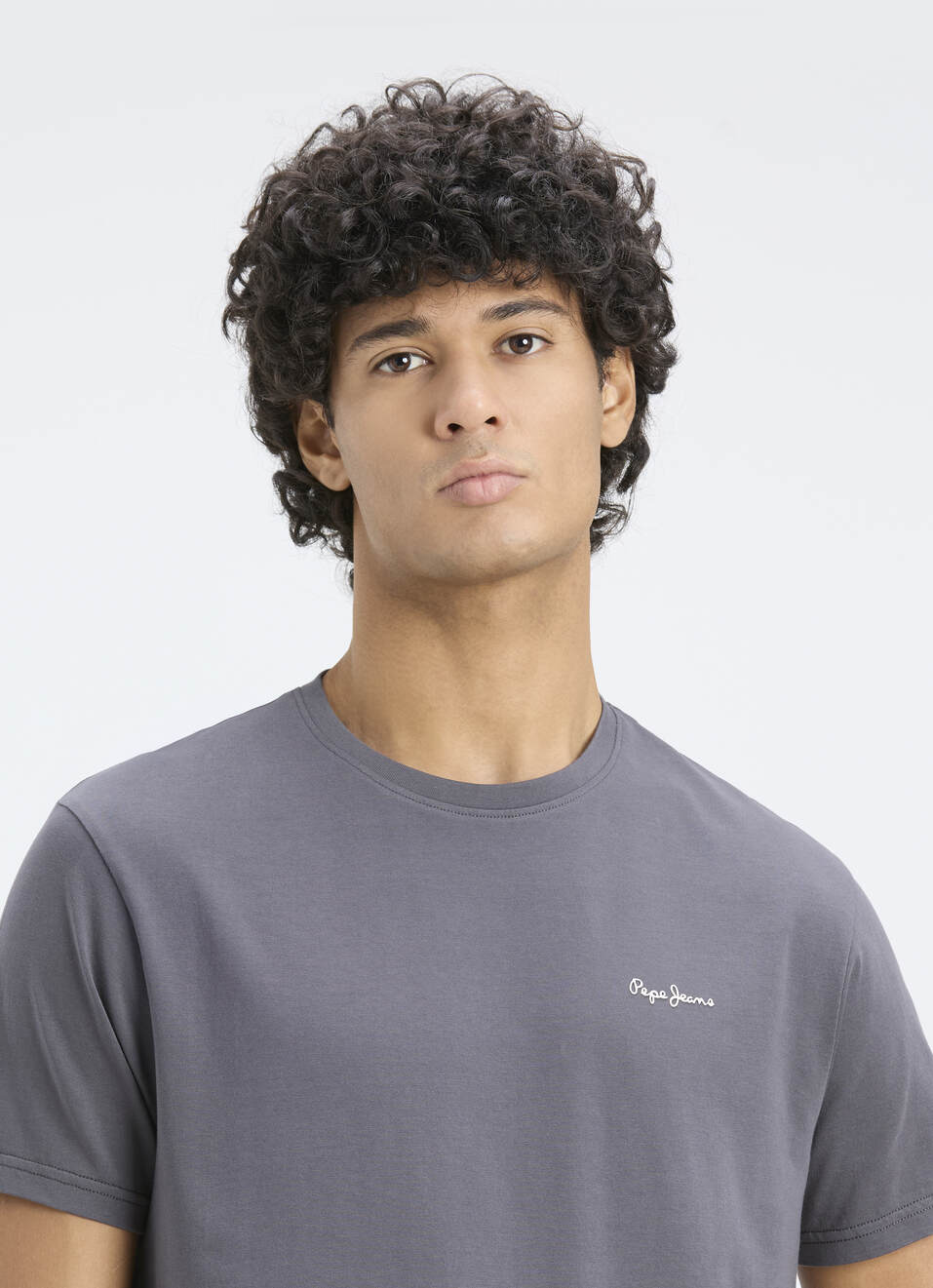 Men Grey Back Graphic Print Short Sleeve T-shirt, , large image number 4