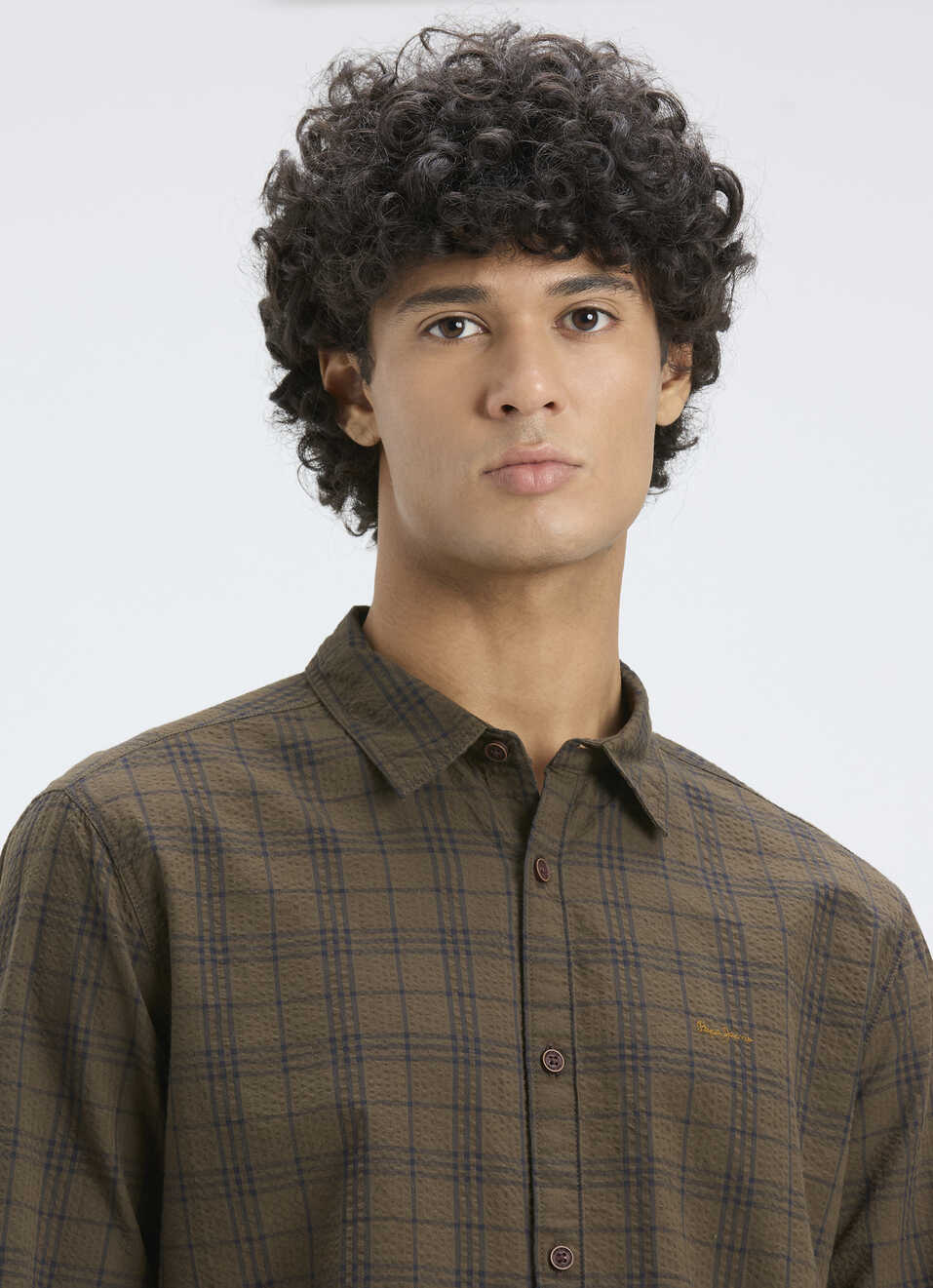 Men Brown Check Regular Fit Full Sleeve Shirt, , large image number 4