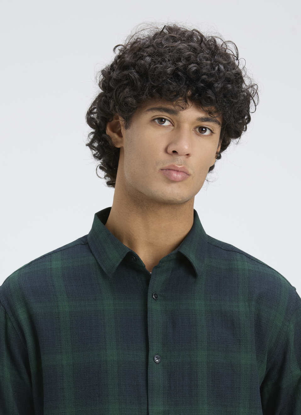 Men Green Check Regular Fit Full Sleeve Shirt, , large image number 4