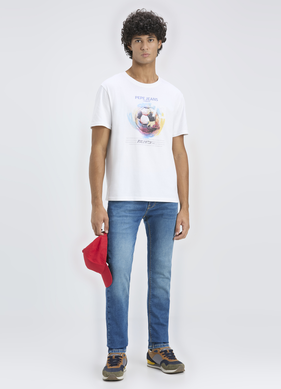 Men White Print Relaxed Fit Short Sleeve  T-shirt, , large image number 5