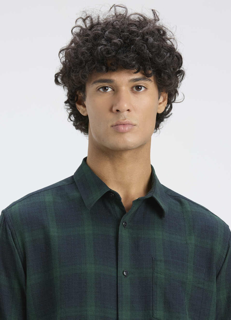 Men Green Check With Pocket Full Sleeve Shirt, , large image number 4