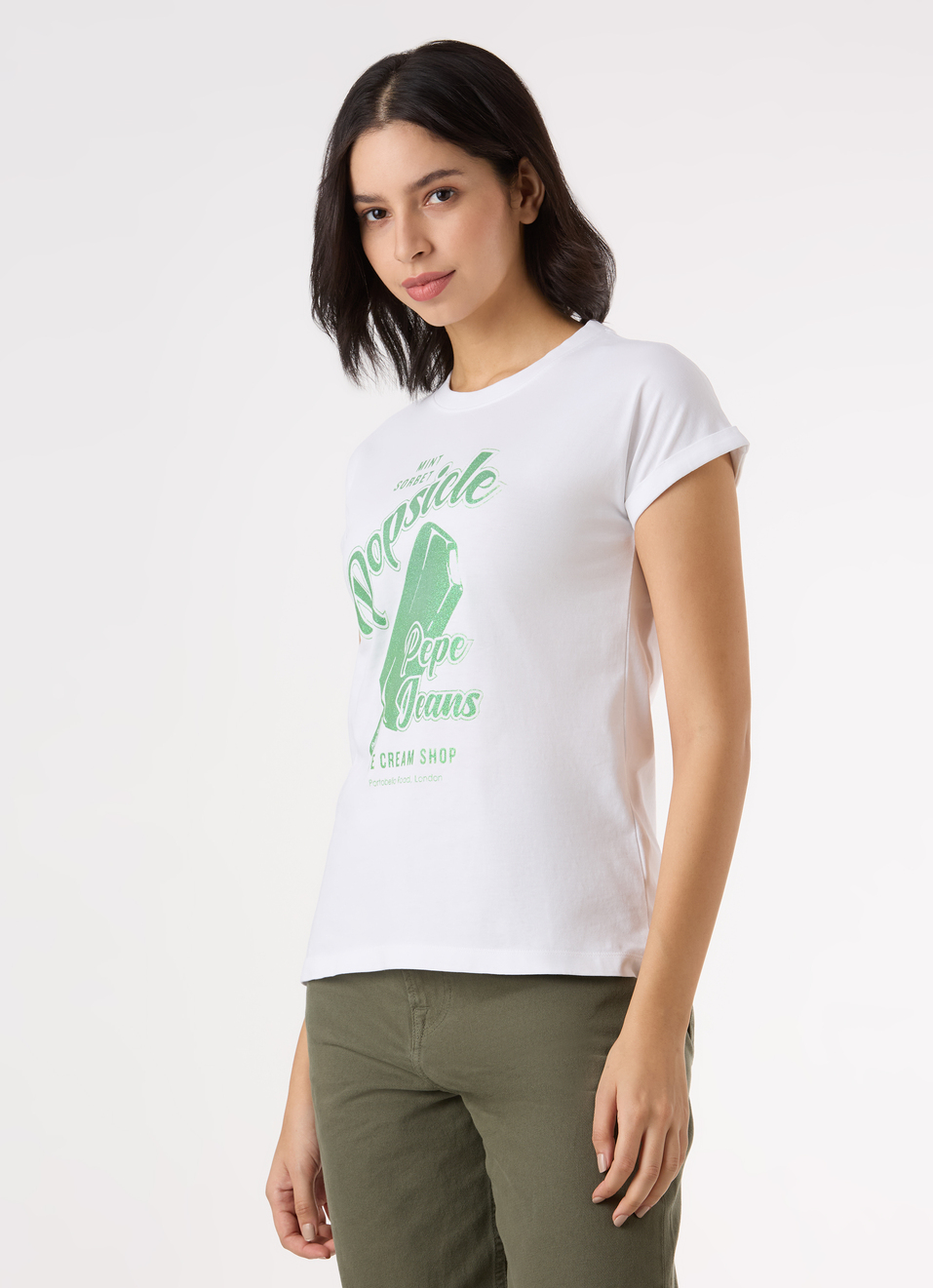 Women White Graphic Print Comfort Short Sleeve T-shirt, , large image number 3
