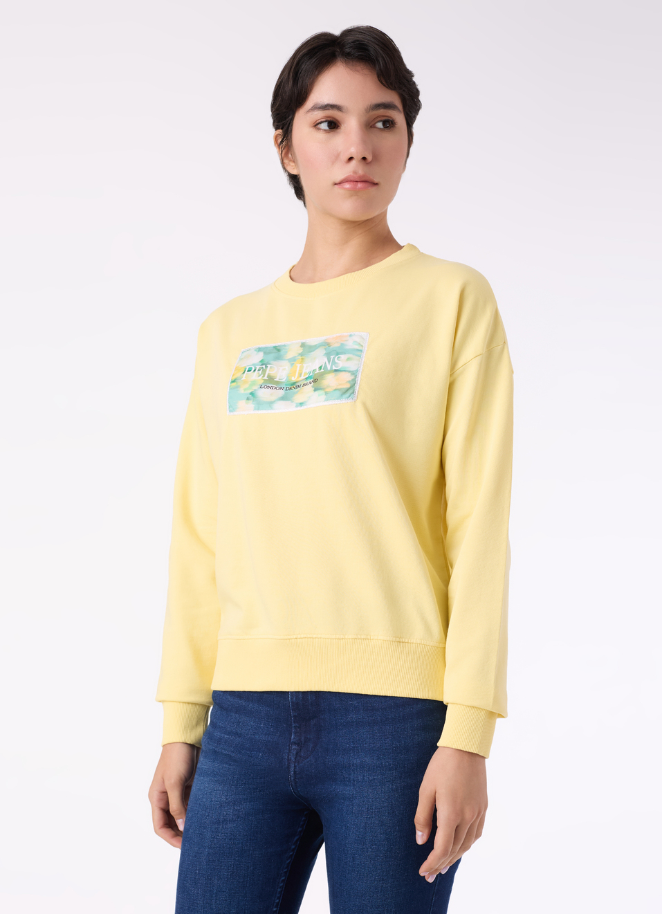 Women Yellow Graphic Print Comfort Fit Sweatshirt, , large image number 3
