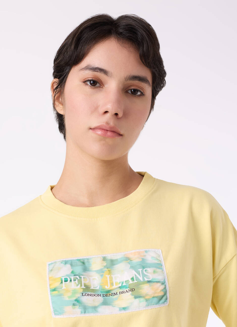 Women Yellow Graphic Print Comfort Fit Sweatshirt, , large image number 4