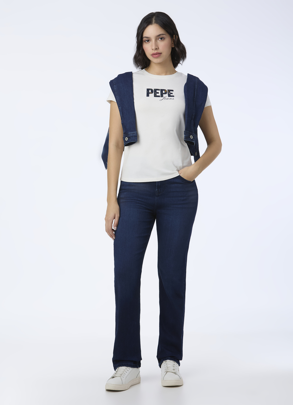 Women Off White Crew Neck Short Sleeve T-shirt, , large image number 5