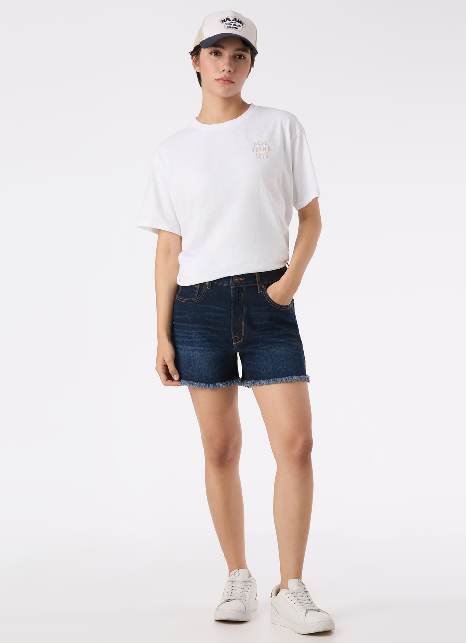 Women White Back Graphic Print Comfort Fit T-shirt, , large image number 5