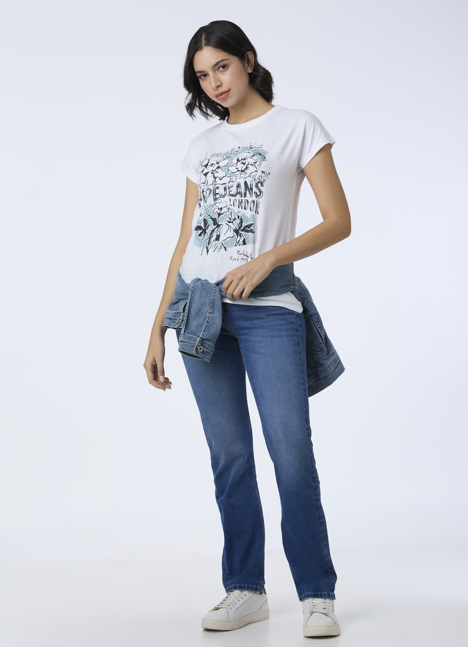 Women White Graphic Print Short Sleeve T-shirt, , large image number 5