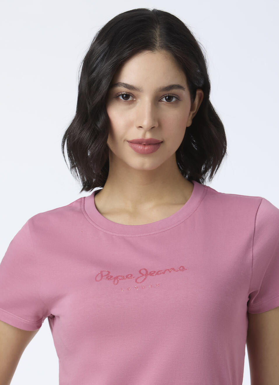 Women Pink Graphic Print Short Sleeve T-shirt, , large image number 4