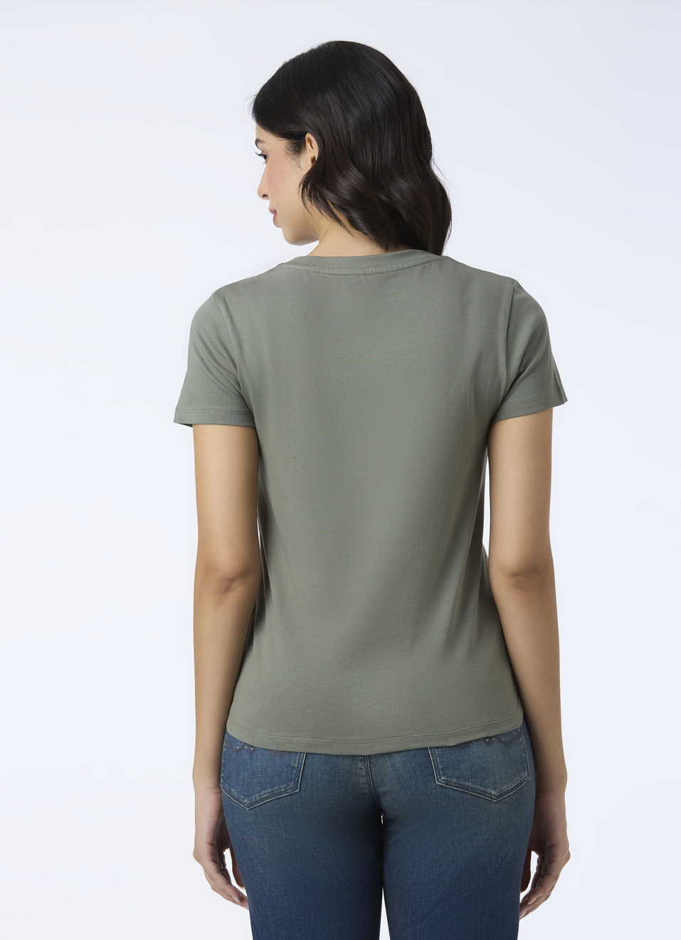 Women Green Graphic Print Short Sleeve T-shirt, , large image number 2