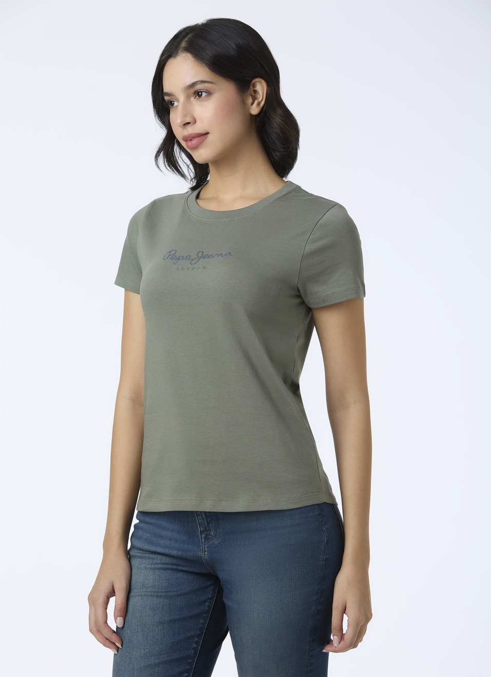 Women Green Graphic Print Short Sleeve T-shirt, , large image number 3