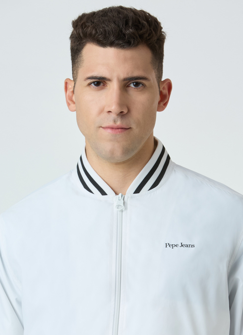 Men White Full Sleeve Lightweight Jacket, , large image number 4