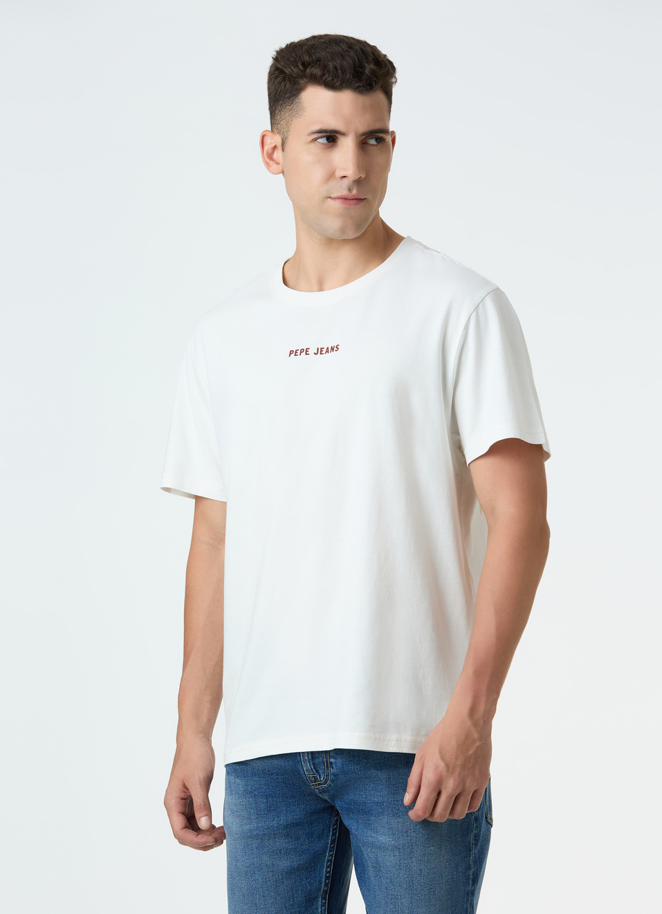 Men Off-white Relaxed Fit Back Graphic Print T-shirt, , large image number 3