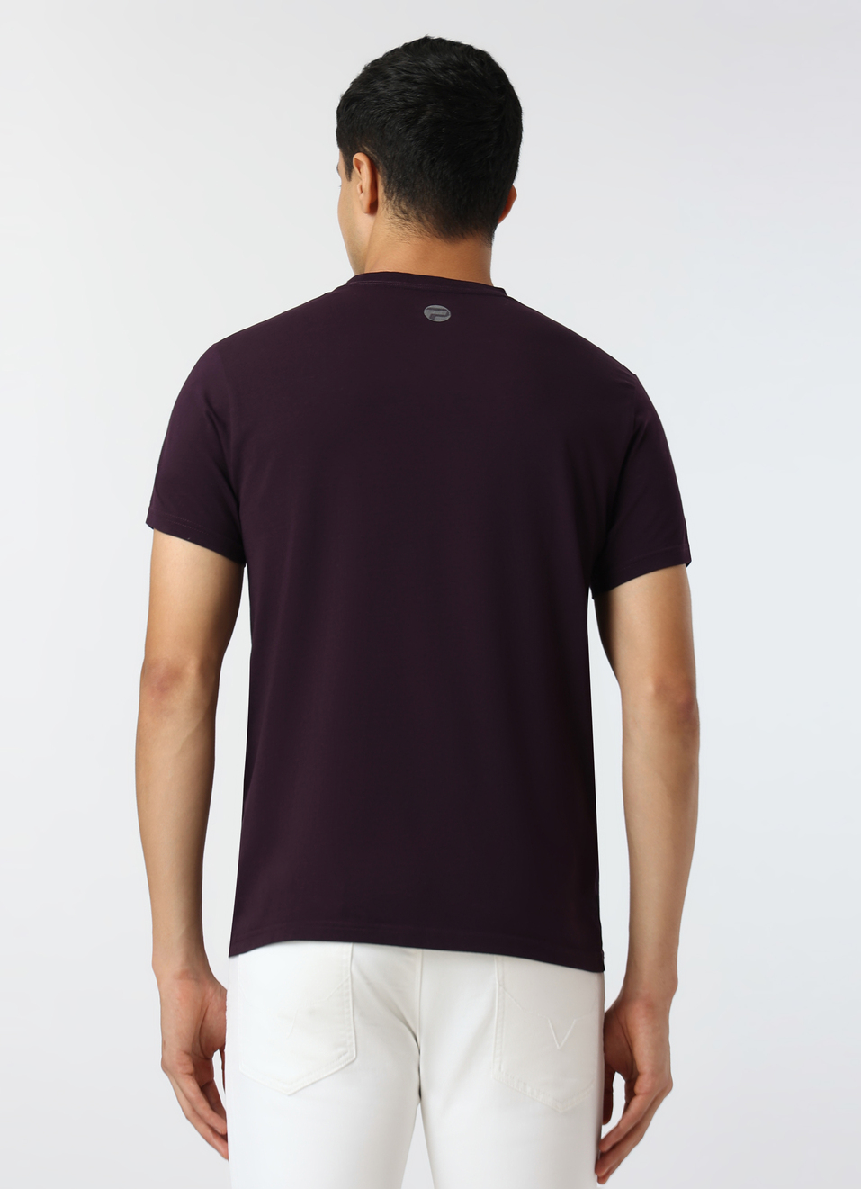 Men Purple Slim Fit Graphic Print T-shirt, , large image number 2