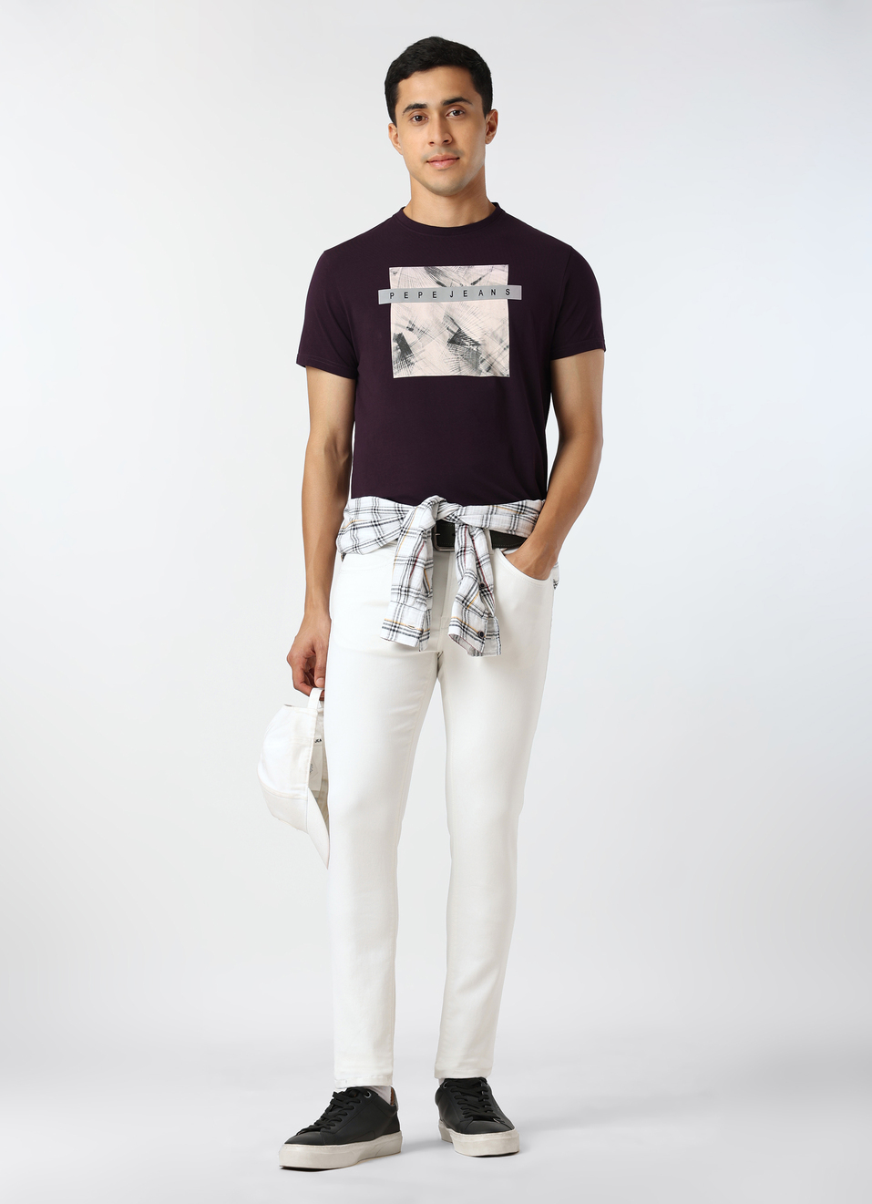 Men Purple Slim Fit Graphic Print T-shirt, , large image number 5