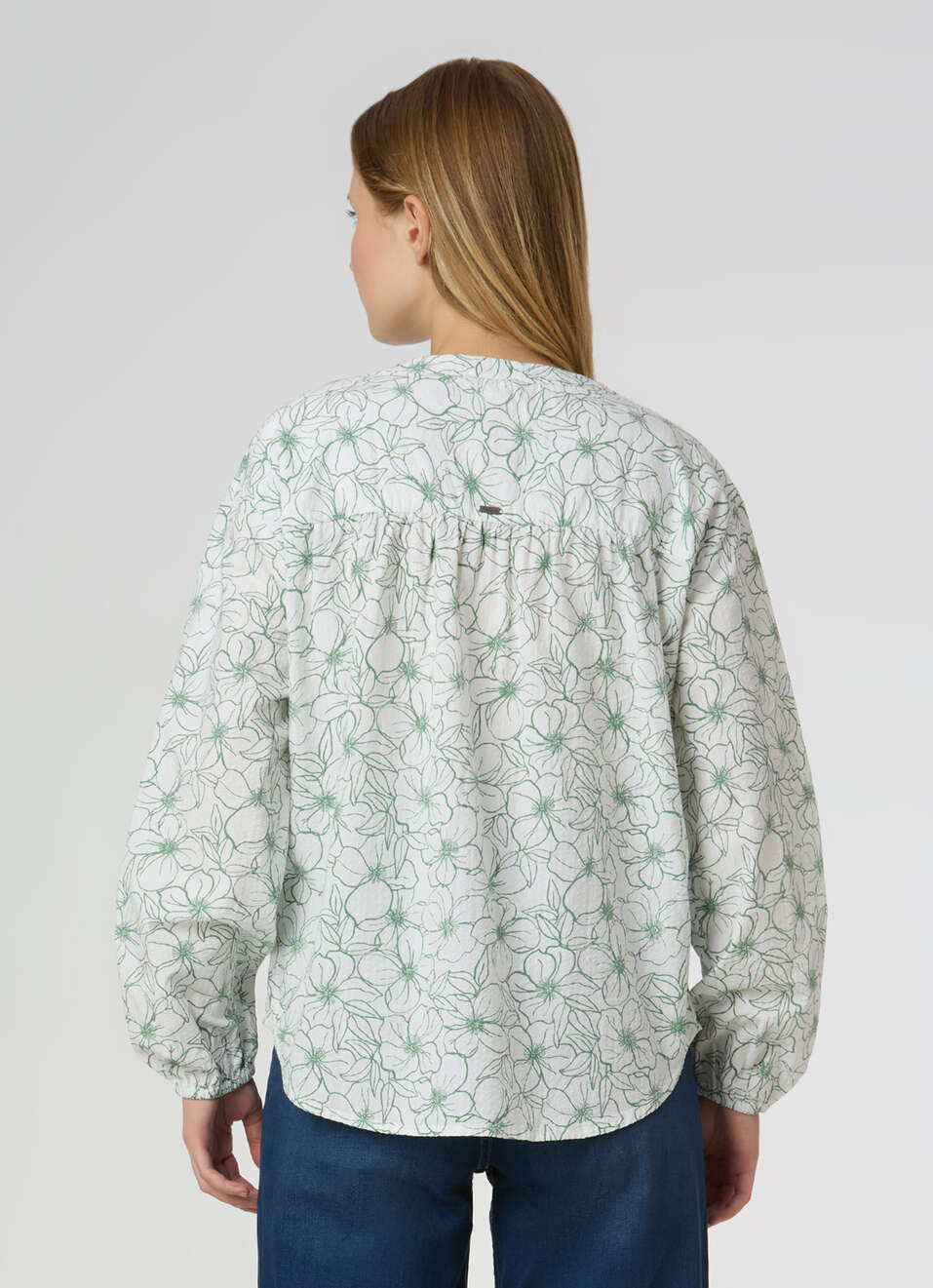 Women Green Floral Printed Regular Fit Shirt, , large image number 2