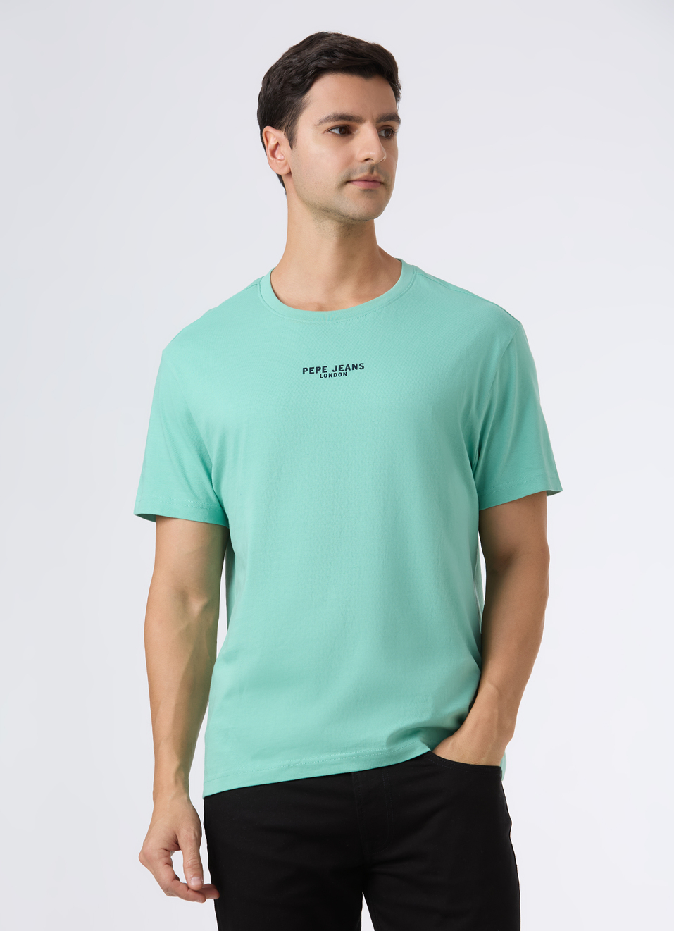 Men Green Back Graphic Print Relaxed T-shirt, , large image number 1