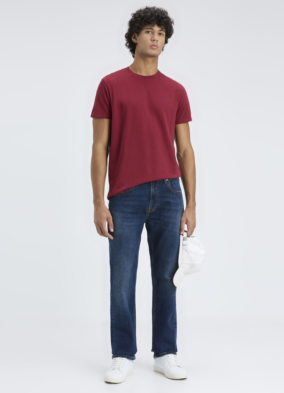 Men Red Back Graphic Print Short Sleeve T-shirt, , large image number 5