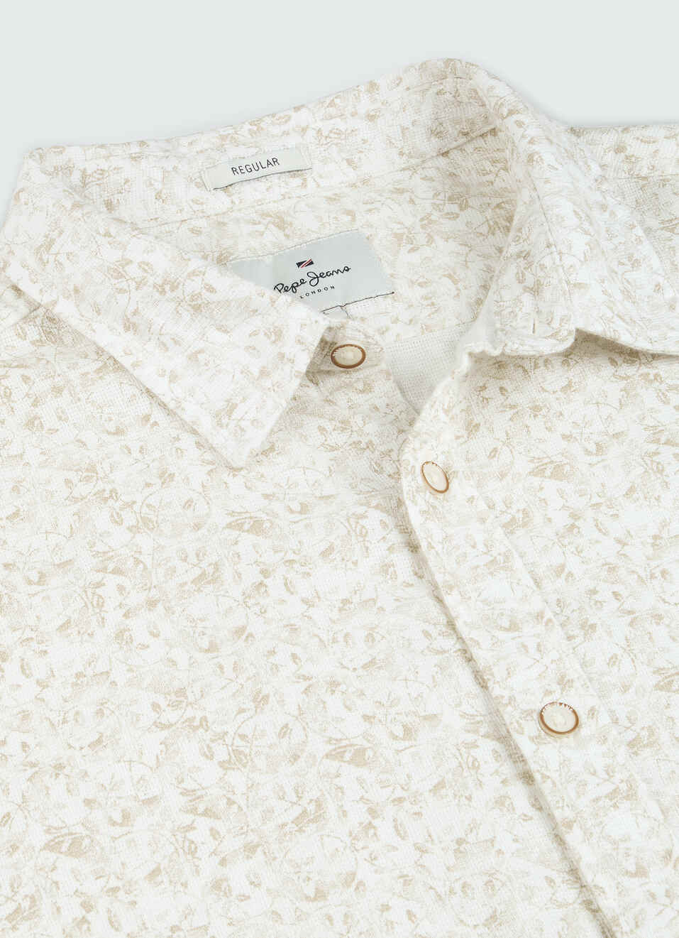 Men White Printed Shirt, , large image number 7