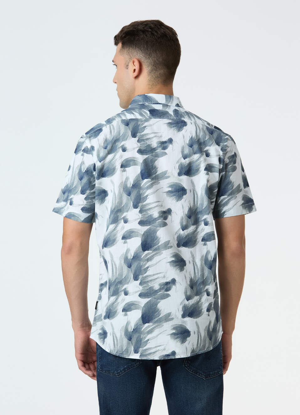 Men Off White Regular Fit Short Sleeve Shirt, , large image number 2