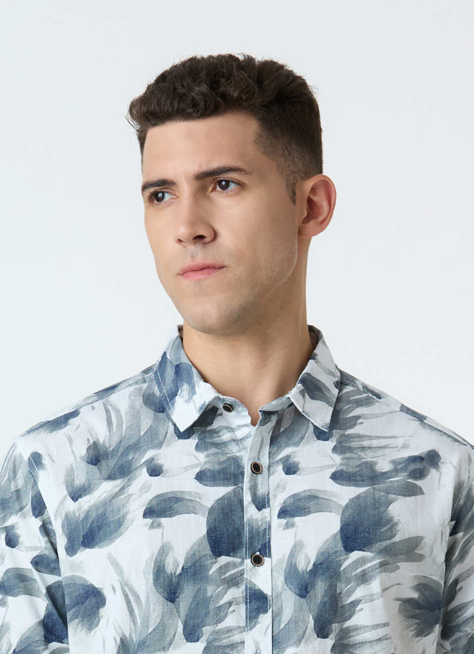 Men Off White Regular Fit Short Sleeve Shirt, , large image number 4