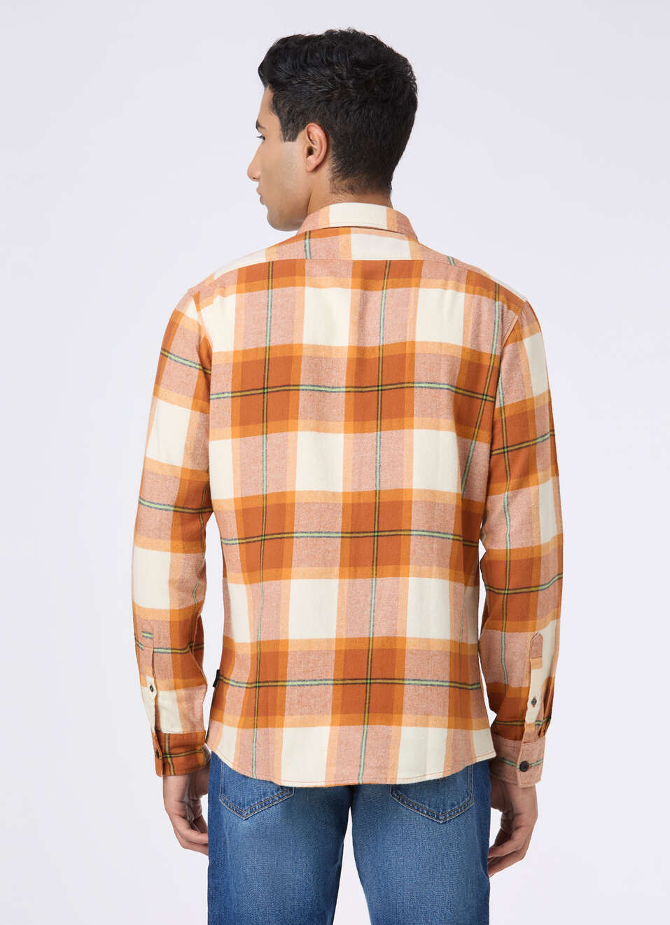 Men Brown Tarten Check Full Sleeve Shirt, , large image number 2