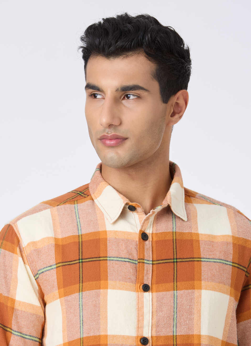 Men Brown Tarten Check Full Sleeve Shirt, , large image number 4