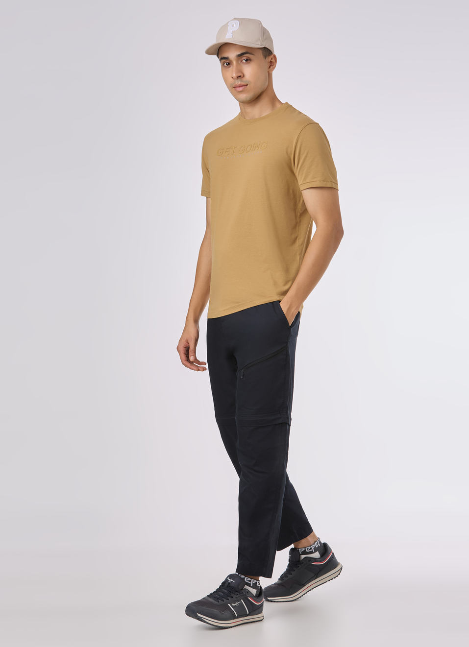 Men Yellow Short Sleeve Stretch T-shirt, , large image number 5