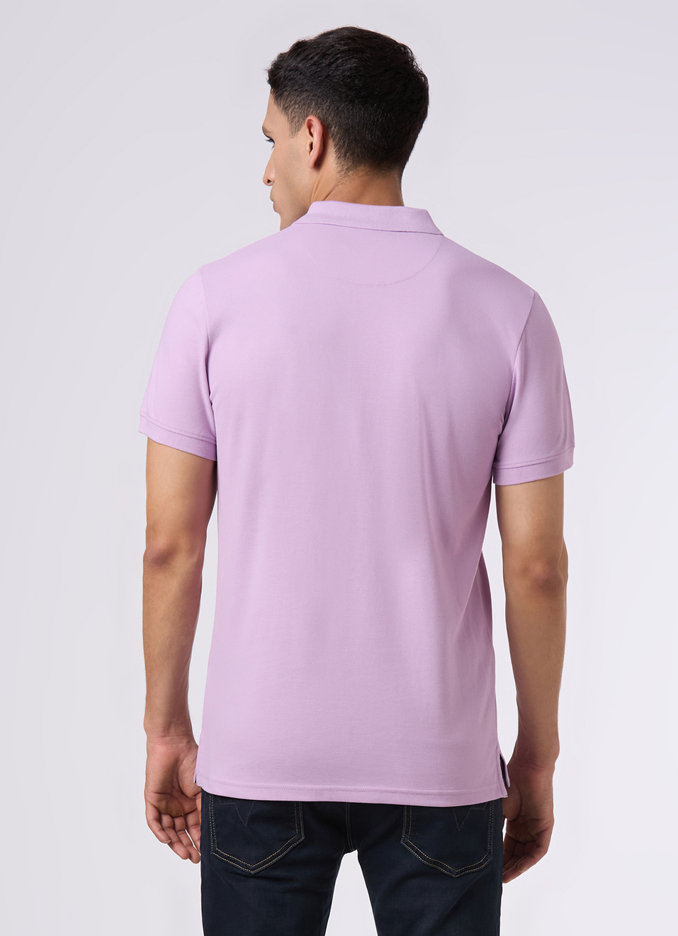 Men Purple Regular Fit Polo, , large image number 2