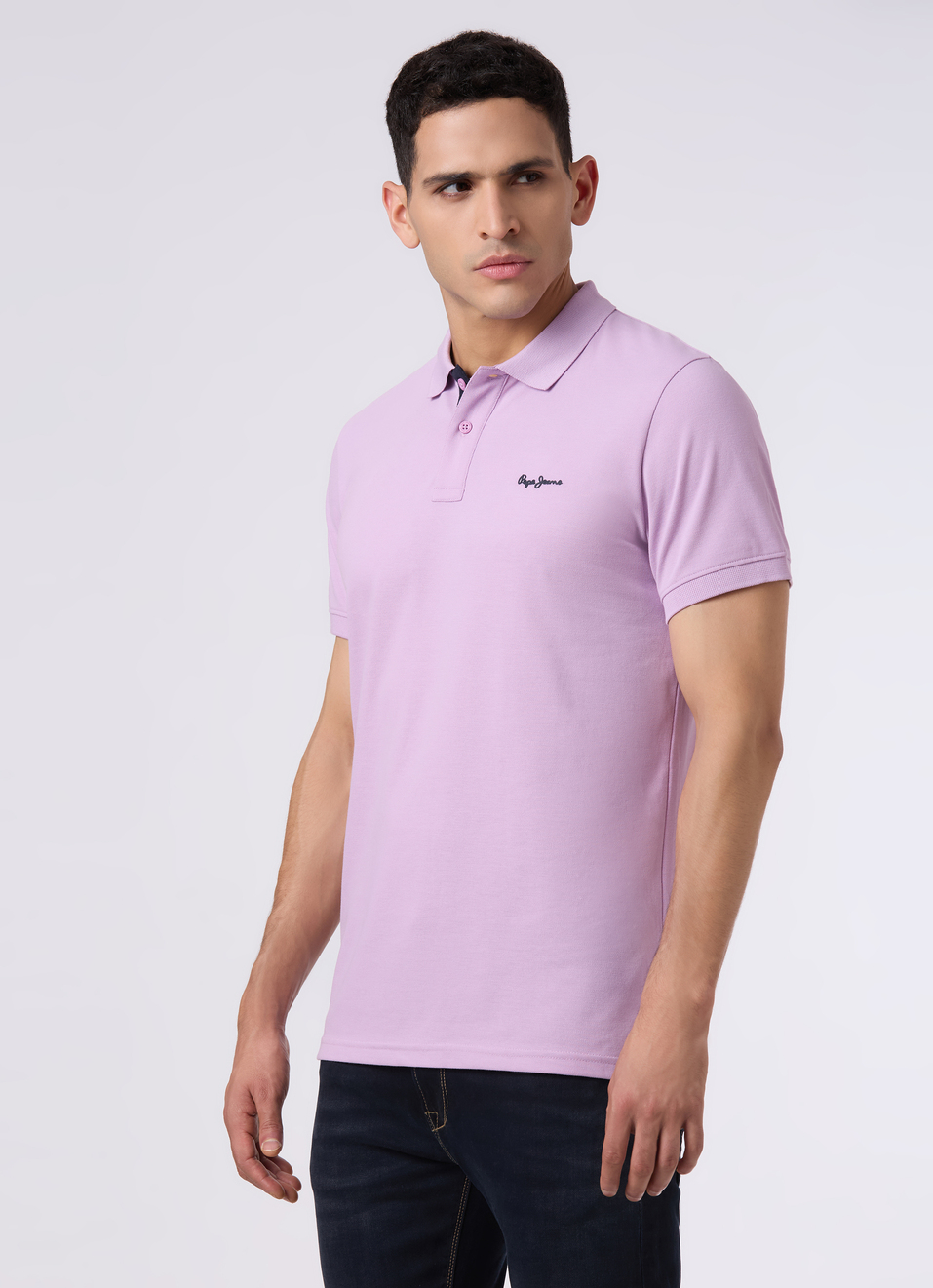 Men Purple Regular Fit Polo, , large image number 3