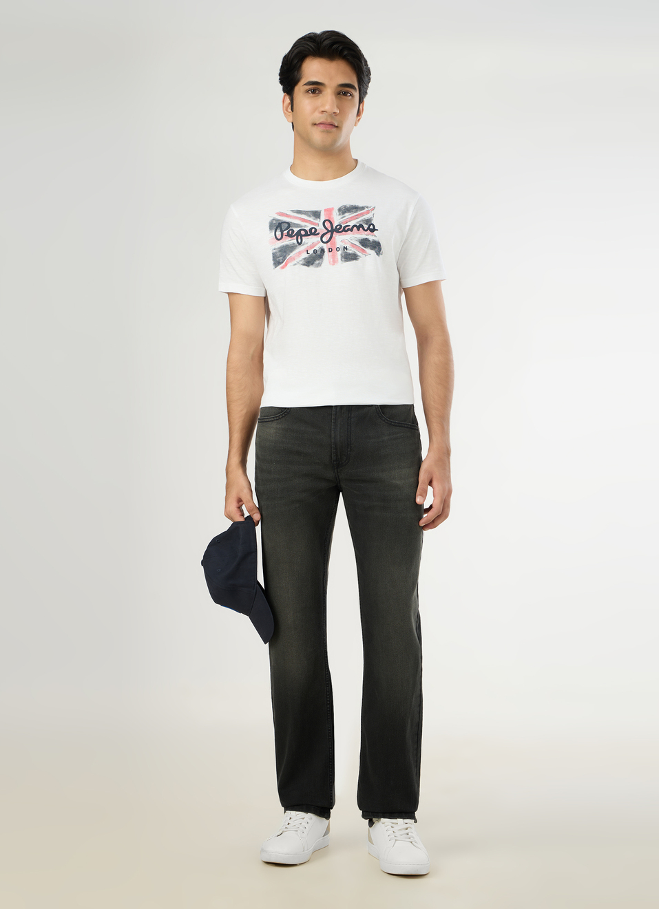 Men Off White Slim Graphic T-shirt, , large image number 5