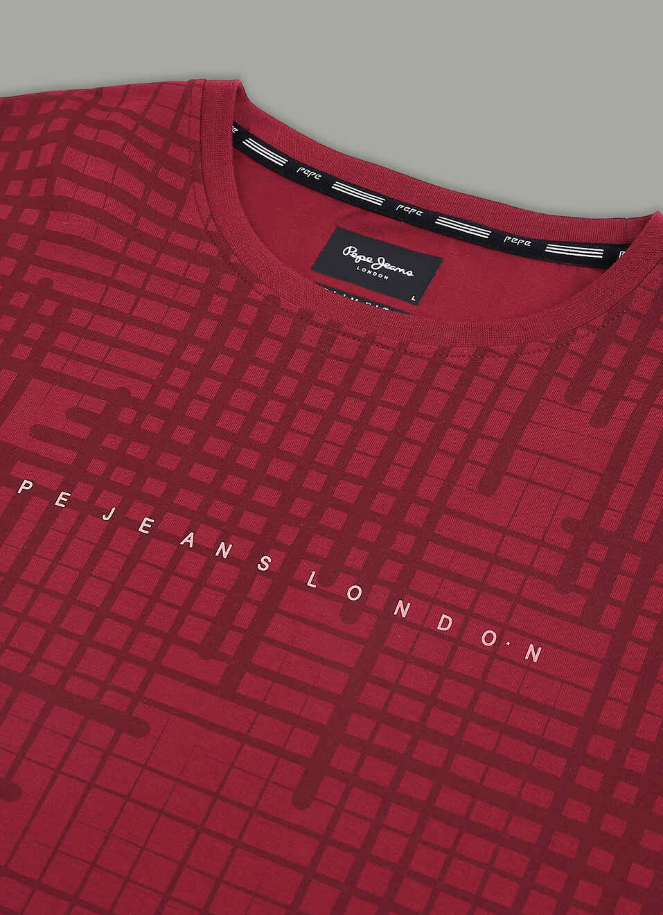 Men Red Graphic Print Slim Fit T-shirt, , large image number 7