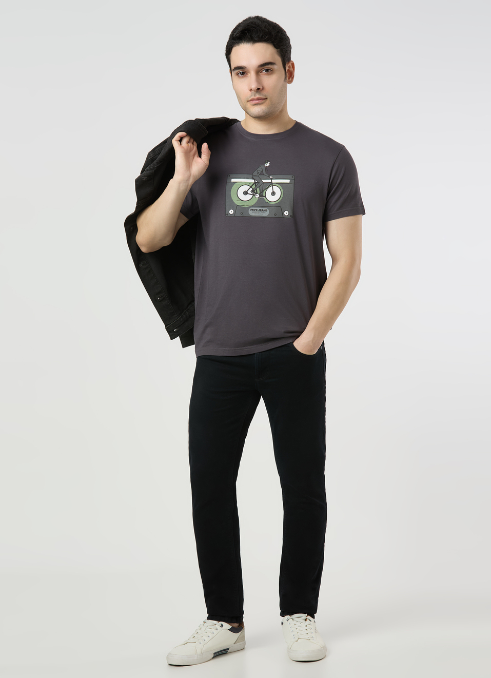 Men Elephant Green Slim Graphic T-shirt, , large image number 5