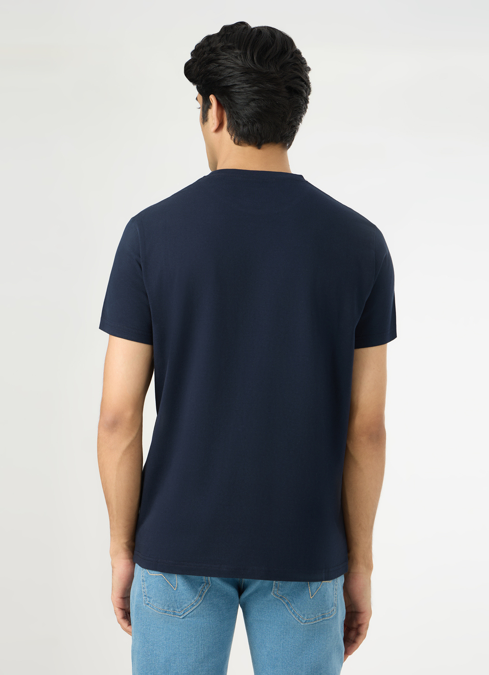 Men Navy Slim Graphic T-shirt, , large image number 2
