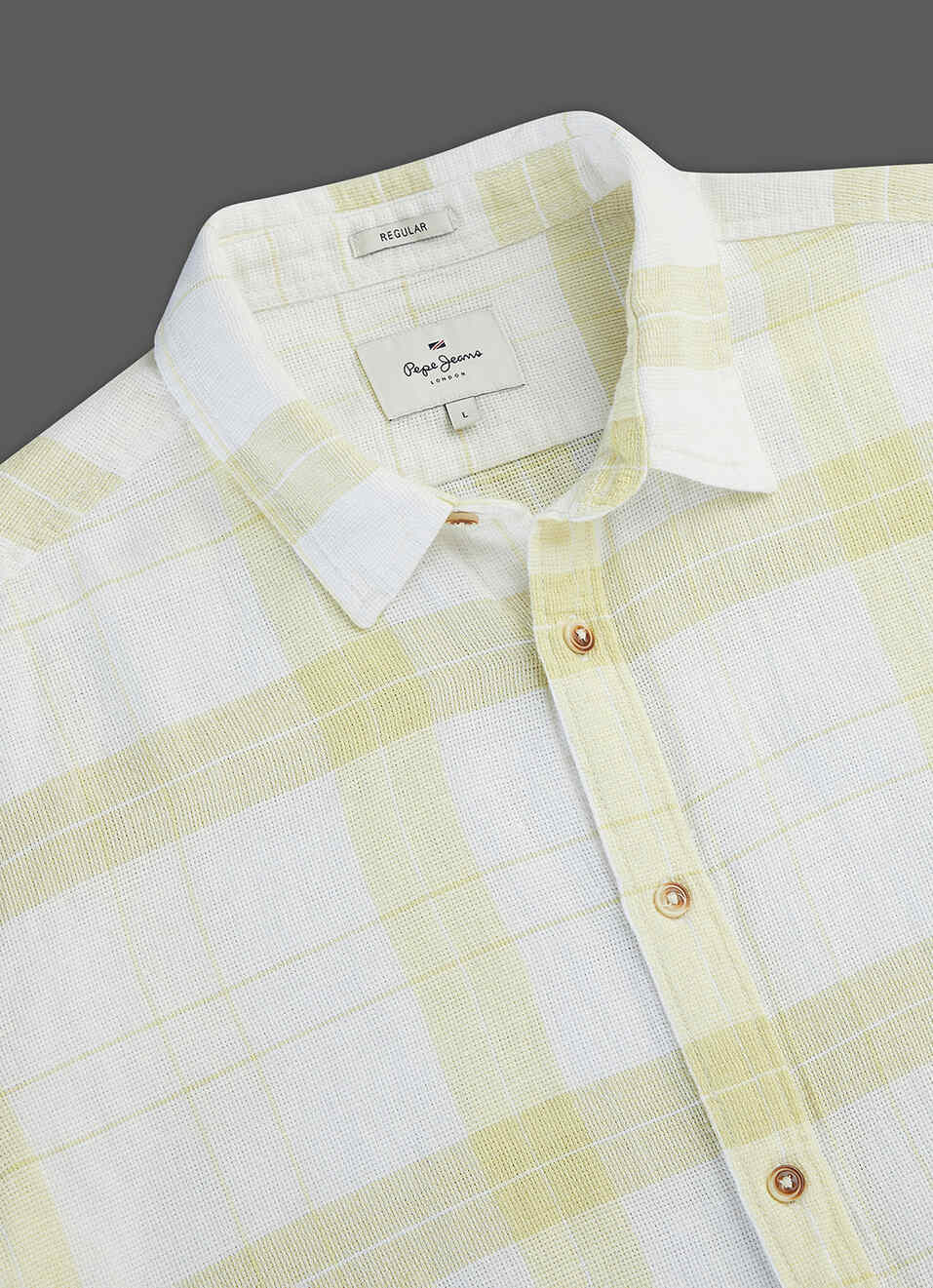 Men Yellow Checked Regular Fit Full Sleeve Casual Shirt, , large image number 3