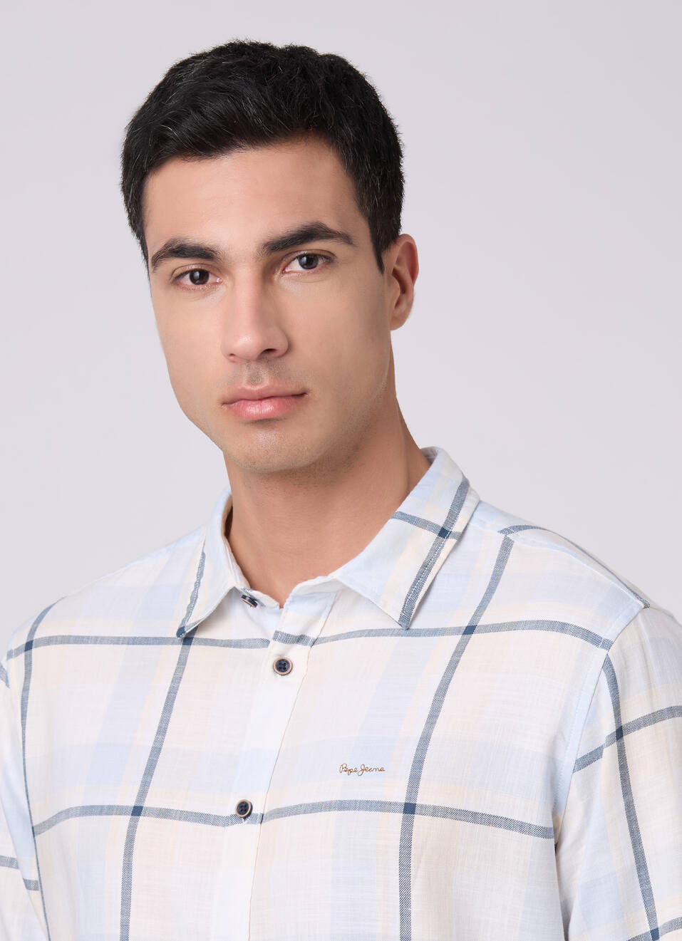 Mens Blue Checked Full Sleeves Shirt, , large image number 4