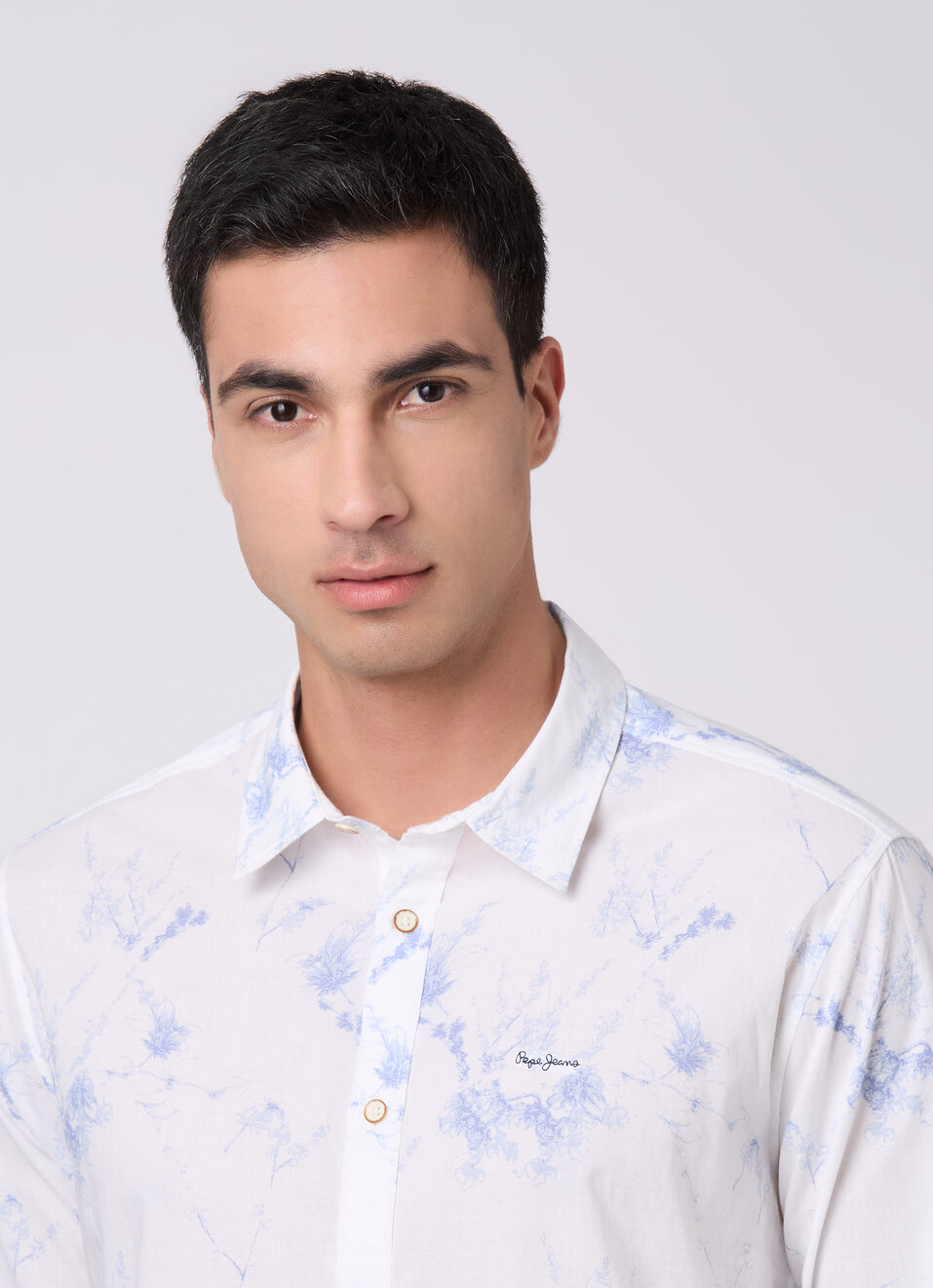 Mens White Textured Full Sleeves Shirts, , large image number 4