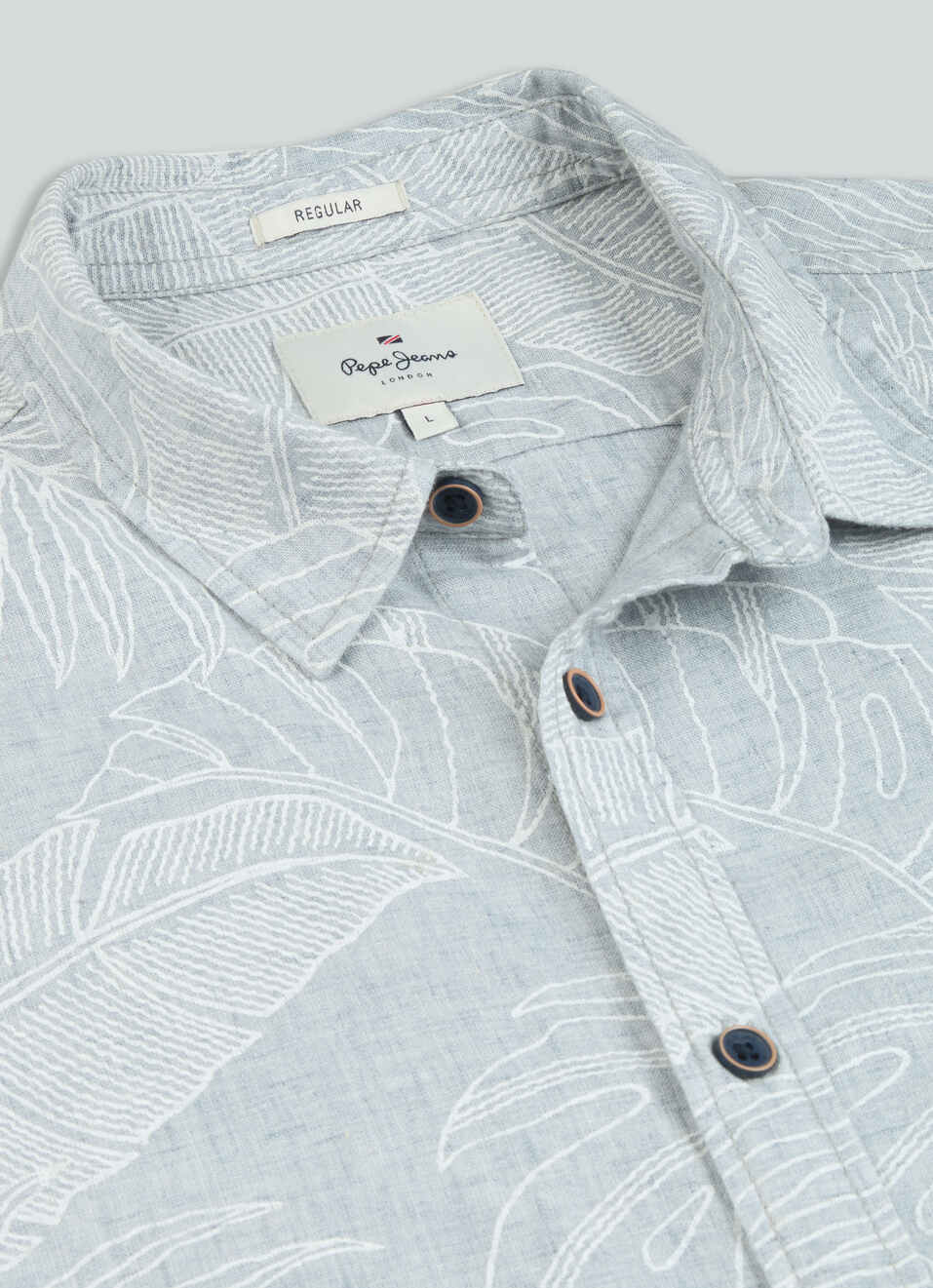 Men Grey Printed Shirt, , large image number 7