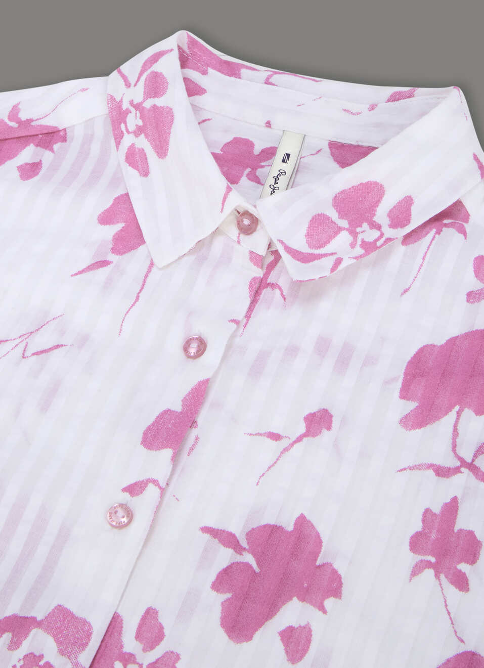 Women Pink Floral Print Regular Fit Shirt, , large image number 3