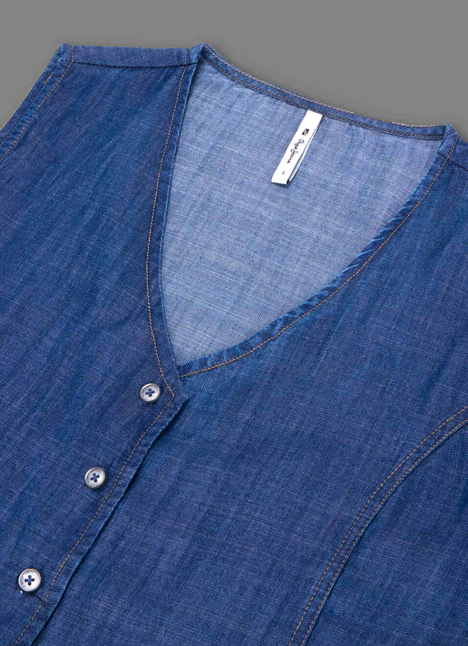 Women Blue Solid Regular Fit Waistcoat Top, , large image number 3