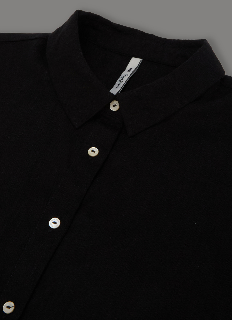 Women Black Solid Regular Fit Shirt, , large image number 3