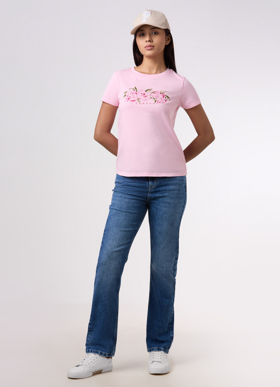 Women Pink Graphic Print T-shirt, , large image number 5