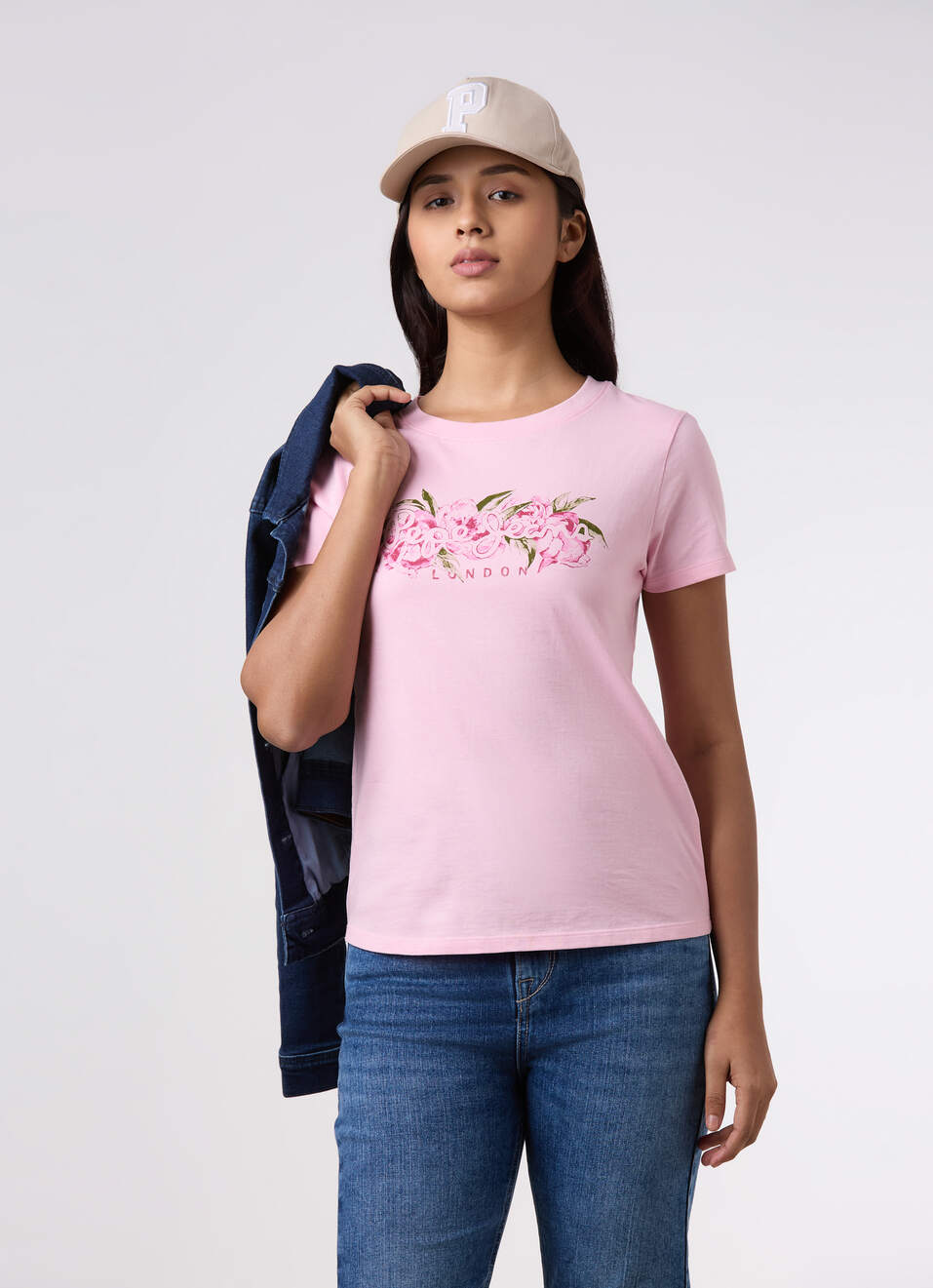 Women Pink Graphic Print T-shirt, , large image number 0