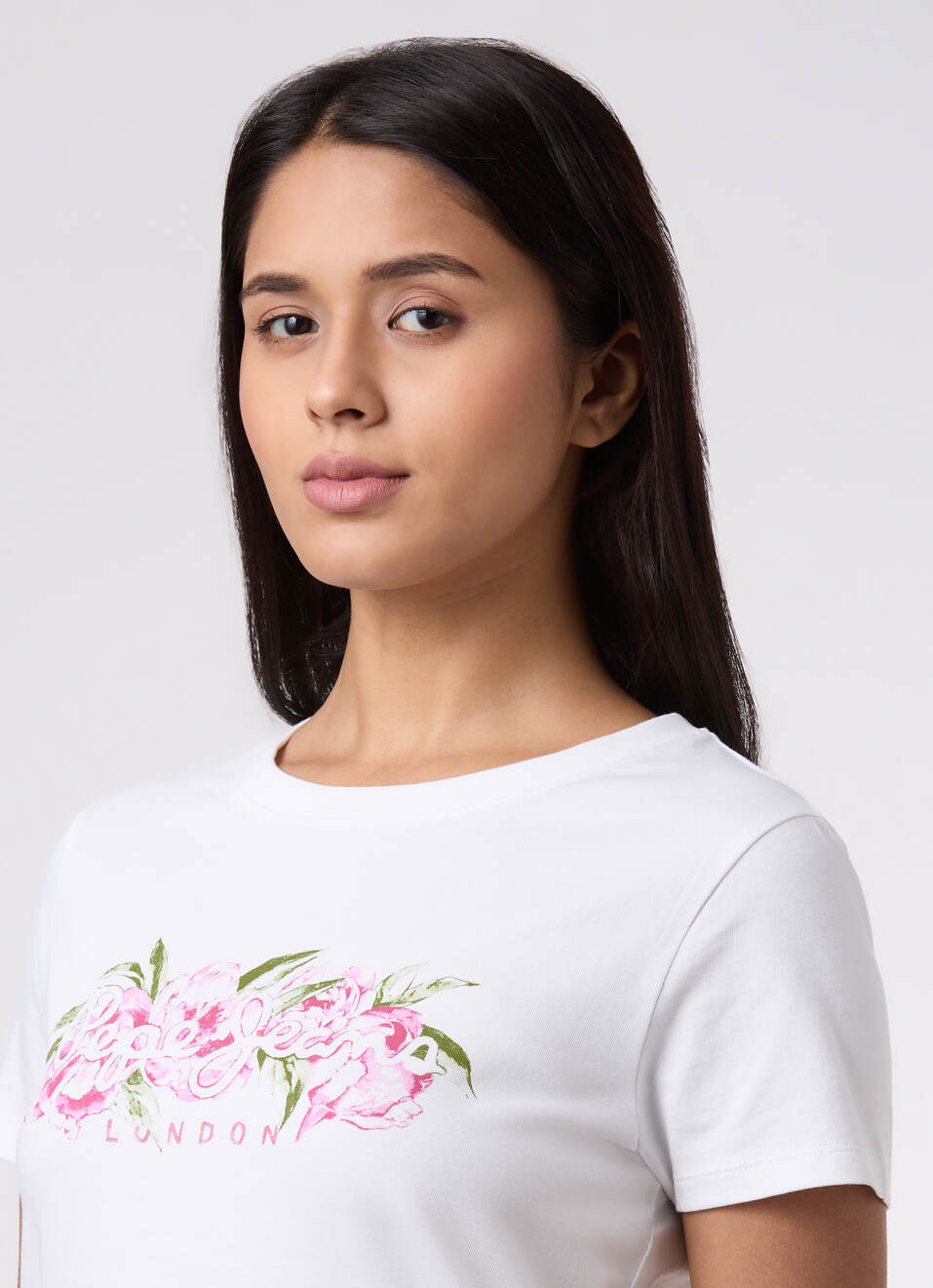 Women White Graphic Print T-shirt, , large image number 4
